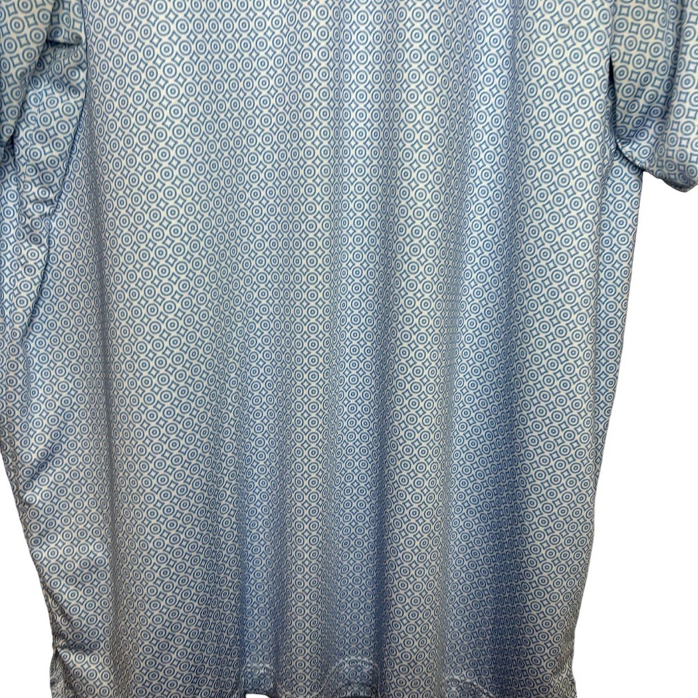 TailorByrd Performance Golf Polo XL Blue Geometric Quick Dry SPF - Picture 8 of 11